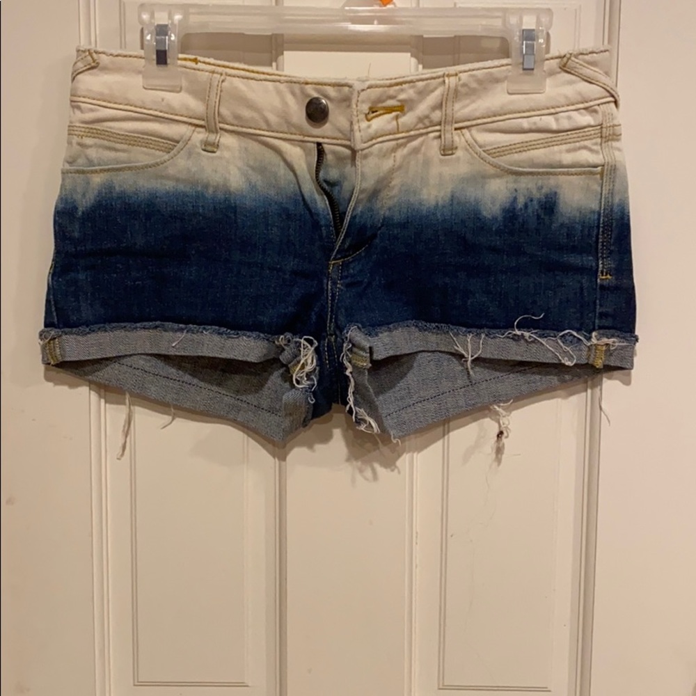 Very cute white and blue shorts.
